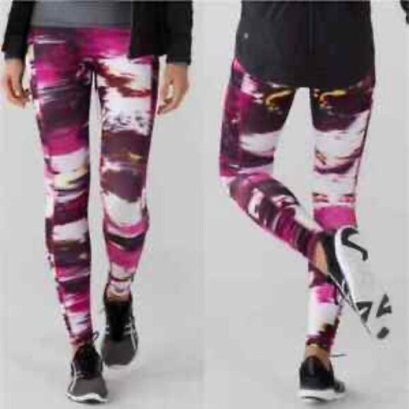 Lululemon Wunder Under Pant III Luxtreme Pigment Wind Berry Rumble Multi Size 4 - Picture 9 of 9